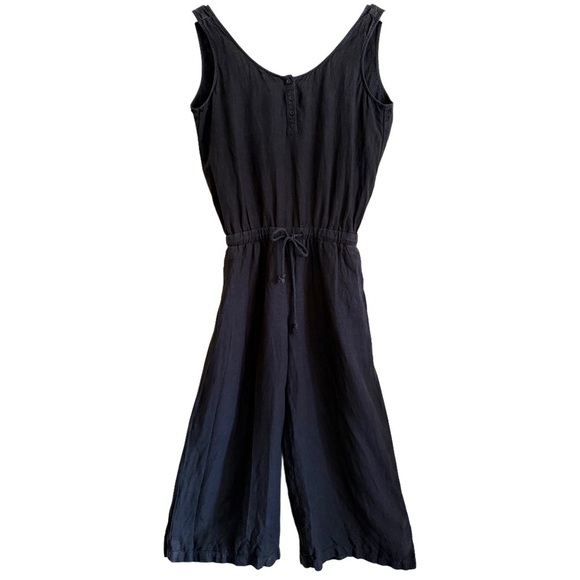 cloth & stone Pants - CLOTH & STONE 100% Linen Boho Lagenlook Minimalist Lightweight Casual Jumpsuit M